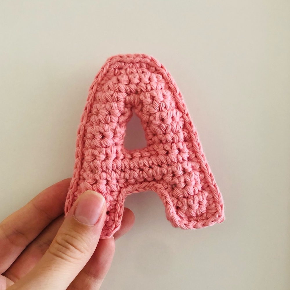 Crochet Letter Custom Letter Monogram Crochet A Baby Shower Gift Nursery